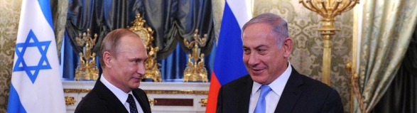 Putin (left) and Netanyahu in the Kremlin yesterday (Credit: Kremlin website)